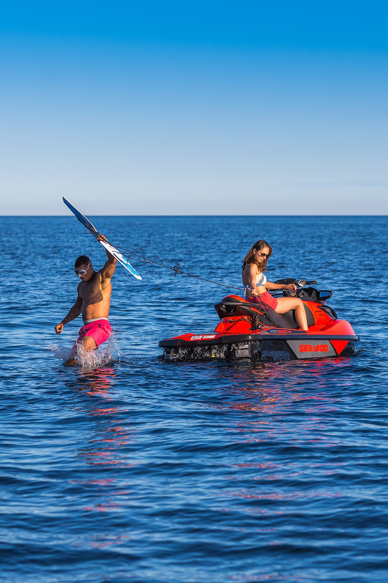 Jumping from seadoo with subwing