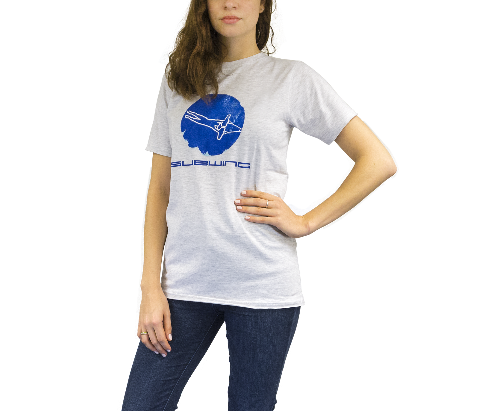 T-shirt with Subwing logo for women